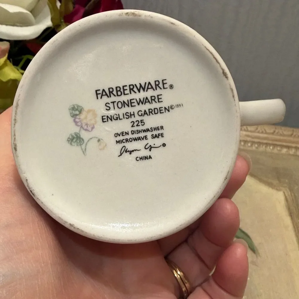 Farberware Stoneware English Garden 225 Creamer Replacement
